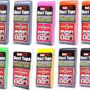 Travel Size Pocket Duct Tape 10-Pack | 1.88 inches x 5 Yards per Flat Pack (10-Pack, Rainbow Assortment)