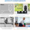 Sliding Glass Door LocksChild Safety Lock for Sliding Door HardwareWindow Door Locks for Extra Security. (6, Black)