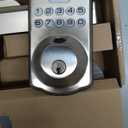 Veise VE012W Built-in WiFi Fingerprint Smart Lock, App Remote Control, Compatible with Alexa & Google Assistant, Keyless Entry for Front Door, Digital Keypad Deadbolt, Auto Lock, Satin Nickel