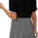 ONLYSHE Womens V Neck Shirts Short Sleeve Tops Front Knotted T Shirt Casual Solid&Floral Tunic Summer Henley Tees Blouse (Black, M)