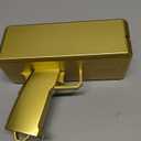 Sopu Make it Rain Money Gun Paper Playing Spary Prop Cash Gun Party Supplies (Metallic Gold)