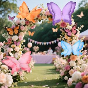 Havawish 4 Pcs Gaint Butterfly for Party Decorations 19.7"/ 11.81" 3D Crepe Paper Hanging Large Butterfly for Women, Flower Paper Party Decorations for Spring Wedding Birthday Garden Nursery Decor (Purple, Pink, Blue, Orange) Havawish 4 Pcs Gaint Butterfly for Party Decorations 19.7"/ 11.81" 3D Crepe Paper Hanging Large Butterfly for Women, Flower Paper Party Decorations for Spring Wedding Birthday Garden Nursery Decor (Purple, Pink, Blue, Orange)