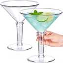 2 Pack 48 oz Giant Martini Glasses, Plastic Martini Glasses Set of 2, Clear Acrylic Cocktail Cups for Desserts Centerpieces and Party Drinkware