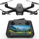 GPS Drone with EIS 1080P Camera, 4.5" FPV Screen, 5GHz Transmission Foldable Drone with Brushless Motor, Auto Return Follow Me & 32G SD Card, Gesture Control, Al Track&Orbit Mode for Adults/Kids/Beginners