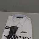 Gino Giovanni Boys Formal Tuxedo Shirt with Bow Tie (8, White)