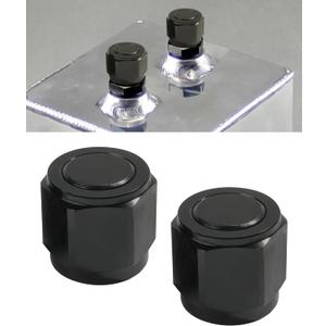 2PCS Car Horn Cover Plugs,Flare Plug,Car Accessories,Automotive Cap Plugs,Bell Mouth Cover Plug,Aluminum Swivel Hex Head Nut Port Adapter,Used in Oil,Fuel,Water,Fluid and Air Pipelines (10AN)