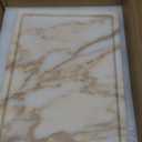 100% Natural Marble Serving Tray Luxury Marble Storage Tray for Home Decor Stone Tray for Bathroom/Kitchen/Vanity/Dresser,Plate Holder for Tissues, Candles, Towel (12" x 8" x 0.7")