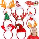 JOYIN 6 PCS Christmas Headbands Head Hat Toppers Costume Accessories for Kids Girls Boys Christmas Parties Xmas Holiday Party Favors Photo Booth