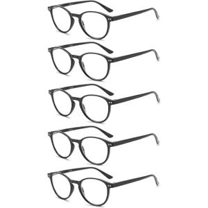 IUUI Reading Glasses 5 Pairs Quality Reader Spring Hinge Glasses Blue Light Blocking Filter UV Ray/Glare Computer Readers Fashion Reading Glasses for Men and Women (5 pcs Black,2.00) IUUI Reading Glasses 5 Pairs Quality Reader Spring Hinge Glasses Blue Light Blocking Filter UV Ray/Glare Computer Readers Fashion Reading Glasses for Men and Women (5 pcs Black,2.00)