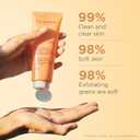 Clarins One-Step Gentle Exfoliating Cleanser | 3-In-1 Cleanser, Makeup Remover and Exfoliator | Boosts Radiance | Plant-Based Exfoliating Beads | All Skin Types