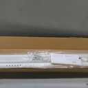 Tension Curtain Rod 43-124 Inches Extra Long White Heavy Duty Tension Rods Adjustable Curtain Rod No Drilling Spring Loaded Tension Rod for Windows Patio Hold Up Blackout Curtains and Non Slip
