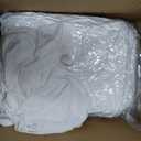 VEVOR 30 Pcs Flat-Front Chair Covers Polyester Spandex Chair Cover Stretch Slipcovers, Wedding, Holiday, Banquet, Party, Celebration, Dining,White