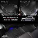 Custom for 2020-2025 2026 Mercedes Benz GLE 350/450/580/AMG 53 63 S Floor Mats Cargo Liner and Rear Seat Backrest Mat Full Set All Weather TPE Rubber Protection Mat (for 2020-2026 Benz GLE Full Set)