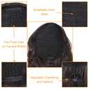 KETHBE Ponytail Extension,24 inch Drawstring Ponytail Hair Extensions, Long Body Wave Synthetic Pony Tails Hair Pieces for Daily Use (Dark Brown)