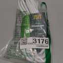 25 Ft Flat Plug Extension Cord, 16 AWG 3 Prong Grounded White Low Profile Extension Cable for Indoor, UL Listed