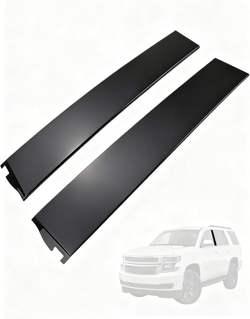 Flecto Door Molding Set, Left & Right, Door Molding Trim, Compatible with Cadillac Escalade/ESV, Chevy Suburban/3500 HD, Tahoe, GMC Yukon/XL, 2015-2020 Models, Window Trim Molding 926-242,926-241