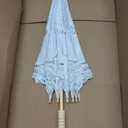Lace Parasol Umbrella Vintage Wedding Bridal Lace Umbrella for Decoration Photo Tea Party 32 Inch Adult Size