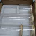 Airtight Glass Food Storage Containers with Lids,5-Pack Pantry Storage Canisters Set,19/26/33/45/68 Ounces Kitchen Jars for Flour,Sugar,Salt,Coffee Beans,Cereal,Spice,Creamer & Overnight Oats