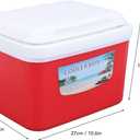 Large 5L Insulated Cooler Box Portable Ice Box for Travel Camping Picnic Fish, Insulated Cooler Box Hard Case Keeps Food Freshness and Drink Cool (Red)