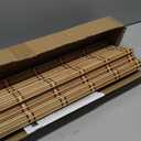 LazBlinds Cordless Bamboo Blinds, Roll Up Shades for Windows, Light Filtering Hanging Window Blinds, Bamboo Shades for Patio Indoor/Outdoor Porch, 27'' W x 64'' H, Natural