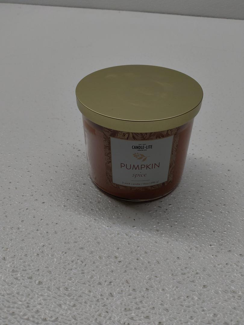 Candle-Lite 3-Wick Candle Pumpkin Spice 14 ounces