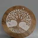 NIRMAN Condiment Pot Wooden Condiment Jar Spice Container Sugar Container Sugar Jar Condiment Used to Store Sugar, Spices, Coffee, Tea (3.5" x 3.5" x 2.5")