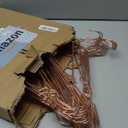 16.5" Rose Gold Copper Clothes Hangers - 30 Pack,Heavy Duty Strong Metal Hanger for Storage Display Sling Organization of Coat Shirts Dresses Jacket Elegant Standard Suit Accessory