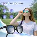 AEANU kids Polarized Sunglasses for pre-teens – Color Mirror Lenses with UV400 Protection – Lightweight Matte round Frame for cycling, Beach Days & Everyday Outdoor Use (2Pack - Purple/Pink)