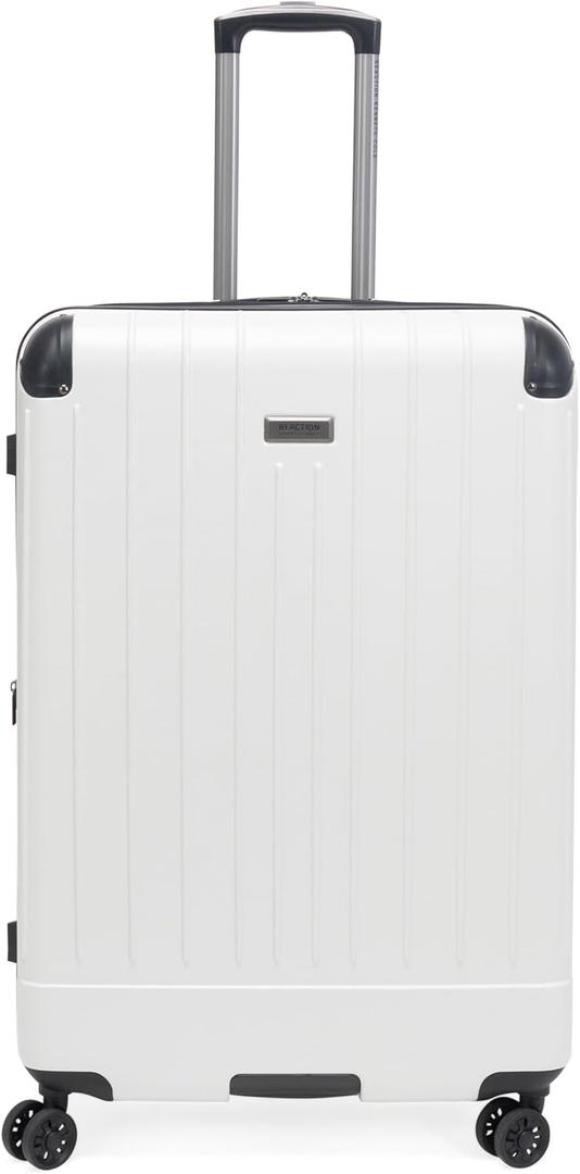 Kenneth Cole Reaction Flying Axis 28" Hardside Expandable 8-Wheel Spinner Check-Size Luggage, Coconut White