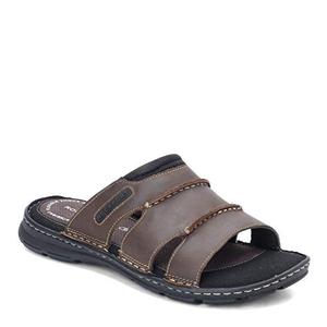 Rockport Men's Darwyn Slide Sandal, Brown Ii Leather, 8.5 M US