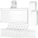 100 Pieces Plastic Wire Shelf Label Holders, Reusable Price Label Holder with locks, Label Display Holder for Retail Supermarket Department Store(3'' x 1.4'')