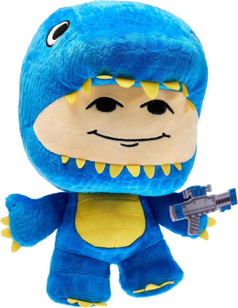 DevSeries Blue Rex 8-Inch Plush - 8-Inch Polyester Plush with Exclusive Virtual Item Code