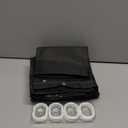 Coxila Moon Phase Shower Curtain Extra Long Moonlit Celestial with Red Floral Leaves Plants Goth Gothic Witch Witchy Mysticism Design Bathroom 72 x 84 Inch Polyester Fabric 12 Pack Hooks