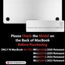 MEEgoodo Case for M5/M4/M3/M2 MacBook Air 15 inch Case 2026 2025 2024 2023, Laptop Shell Fit Model (A3448/A3241/A3114/A2941) for MacBook Air 15.3-inch, Cherry Blossoms
