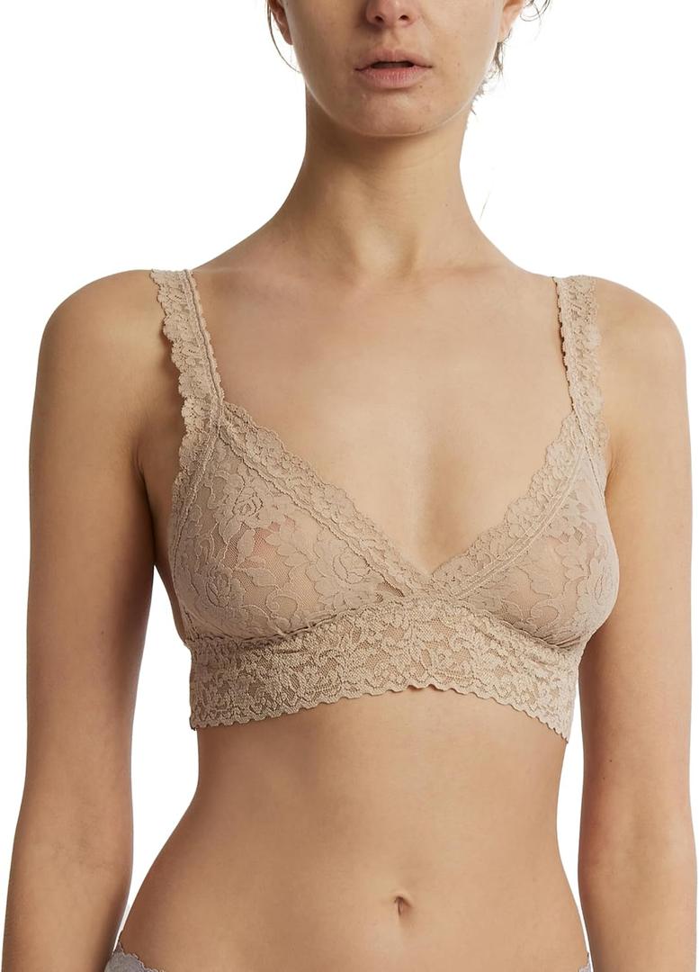 hanky panky, Signature Lace Crossover Bralette (M, Chai) hanky panky, Signature Lace Crossover Bralette (M, Chai)
