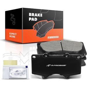 A-Premium Front Ceramic Brake Pads Set Compatible with Toyota and Lexus Models - Tacoma 2005-2022, Tundra 2000-2006, 4Runner 2003-2022, FJ Cruiser 2007-2014, Sequoia, GX460, GX470