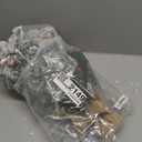 ININ 2FT Prelit Mini Christmas Snow Flocked Tree,Tabletop Artificial Christmas Tree with LED Lights, Small Xmas Pine Tree with Cloth Bag Base for Christmas Decor,12 Clusters Berry & 8 Pinecones