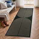 EDIMENS Rainbow Easy Jute Runner, 2x6 Washable Kitchen Runner Rug, Kitchen Mats for Floor Non Slip Washable Laundry Balcony Runner Low Pile Rainbow Indoor Outdoor Carpet for Hallway 6ft Entry