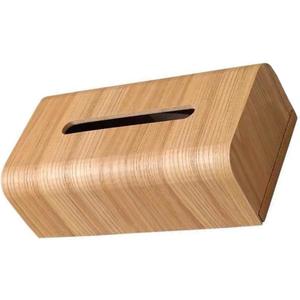 Wooden Tabletop Tissue Box Holder Japanese Style Desktop Napkin Organizer for Home and Hotel