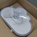 Low Profile ceiling fans with lights and remote 19.68in White Cloud bedroom fans ceiling with light 6 Speeds 3000-6000K fan lights ceiling fixtures flush mount ceiling fan for living room kids room