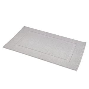 Amazon Basics Banded Bathroom Bath Rug Mat, Machine Washable, 100% Cotton, 31" x 20", Light Gray