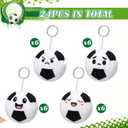 Highergo 12 Pcs Easter Egg Plush Toys Keychain 3 Inch Easter Basket Stuffers Stuffed Egg for Hunting Party Favors Gift for Kids