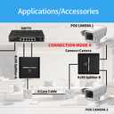 Gigabit Ethernet Splitter 1 to 2, 1000Mbps High Speed Internet Cable Splitter(2 Devices Simultaneously Networking), RJ45 Splitter for Cat5/5e/6/7/8 Cable