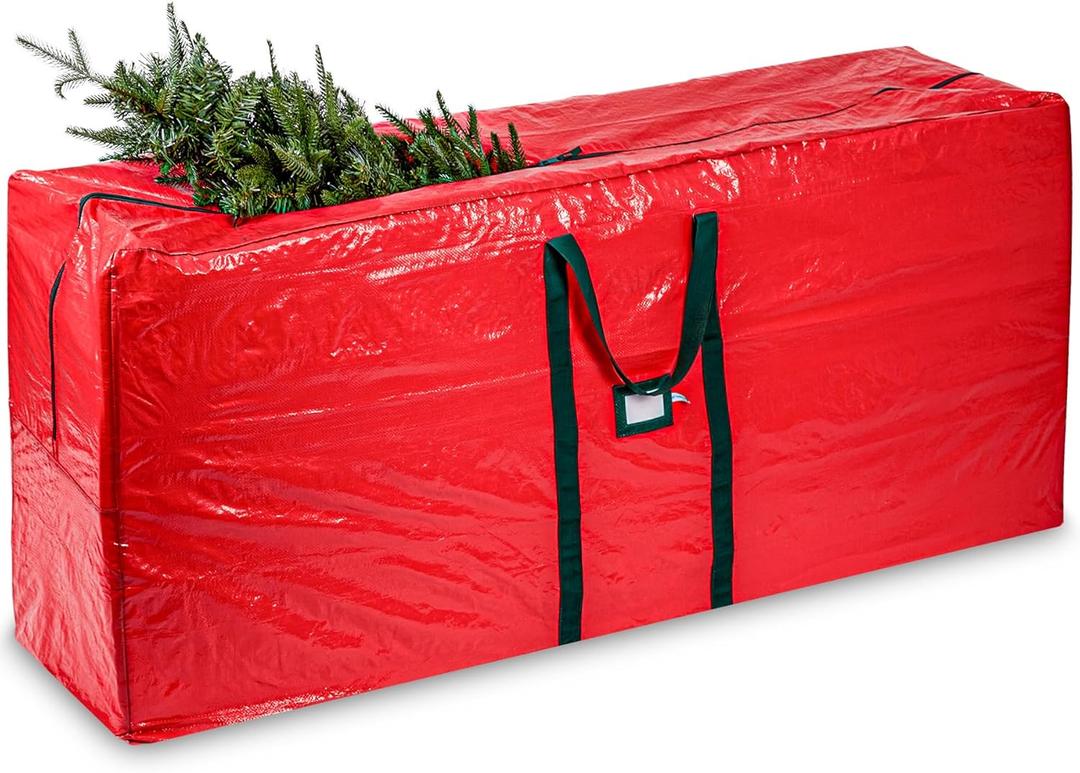 (Not Made In China) Christmas Tree Storage Bag 9ft Tree, Fits Up To 9 Foot Artificial Tree, Durable Handles With Tear Proof And Waterproof Proof Heavy Duty Tarp