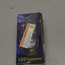 Lantern Decor Western, Hanging LED Vintage Lantern Metal with Carry Handle for for Weddings Western Camping Party Halloween Christmas Decorations 4.92inch (12.5x9cm, Golden)