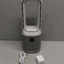 Misby Desk Fans Small Quiet, 13 Inch Bladeless Table Fan, 5 Speeds for Powerful Airflow, 70° Oscillating Fan with Night Light and Timer, Desktop Cooling Fan for Bedroom, Office, Nightstand (Grey)