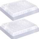 20 Pack Clear Plastic Humidity Domes for Seed Starting 13.7 x 10.5 x 1.2 Inches Transparent Grow Covers for Seed Starter Plant Trays Covers for Germination and Garden Growing