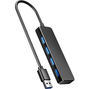 USB Hub 3.0, PANPEO 4-Port USB 3.0 Hub Multi USB Port Expander for Laptop, Xbox, Flash Drive, Mobile HD, Console, Printer, Camera, Keyborad, Mouse