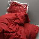 CozyLux Full Size Comforter Sets Dark Red, 7 Pieces Bed in a Bag, Red Comforter Full Size, All Season Bedding Sets with Stitch Quilted Comforter, Flat Sheet, Fitted Sheet, Pillowcases