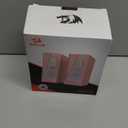 Redragon GS520 RGB Desktop Speakers, 2.0 Channel PC Computer Stereo Speaker with 6 Colorful LED Modes, Enhanced Sound and Easy-Access Volume Control, USB Powered w/ 3.5mm Cable, Pink